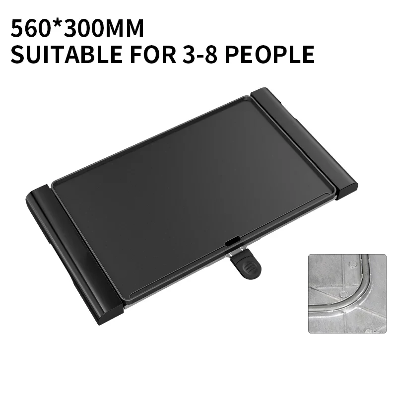 Large Electric Grill Barbecue Household Smokeless Electric Pan Non-stick Grill Pan Grilled Fish Grill Electric 1500W 4