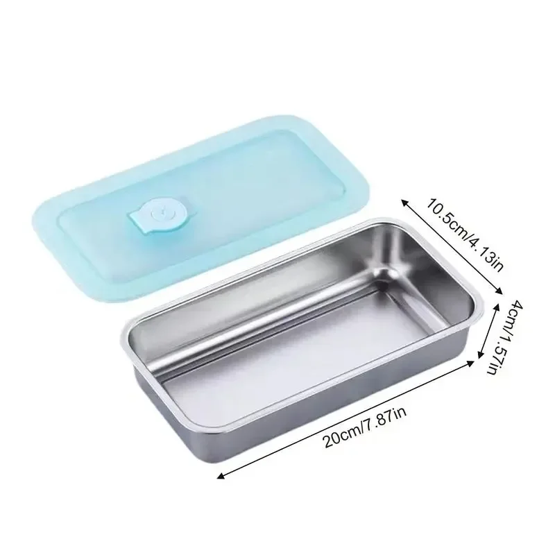 Leak-proof Snack Containers For Kids Double Compartment Reusable Snack Containers Stainless Steel Lunch Boxes For Picnic  lijiao