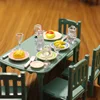 Forest Family Furniture Kitchken Miniature Scene Cabinet Decoration Toys Mini Family Doll House Indoor Model Small Pretend Play 3