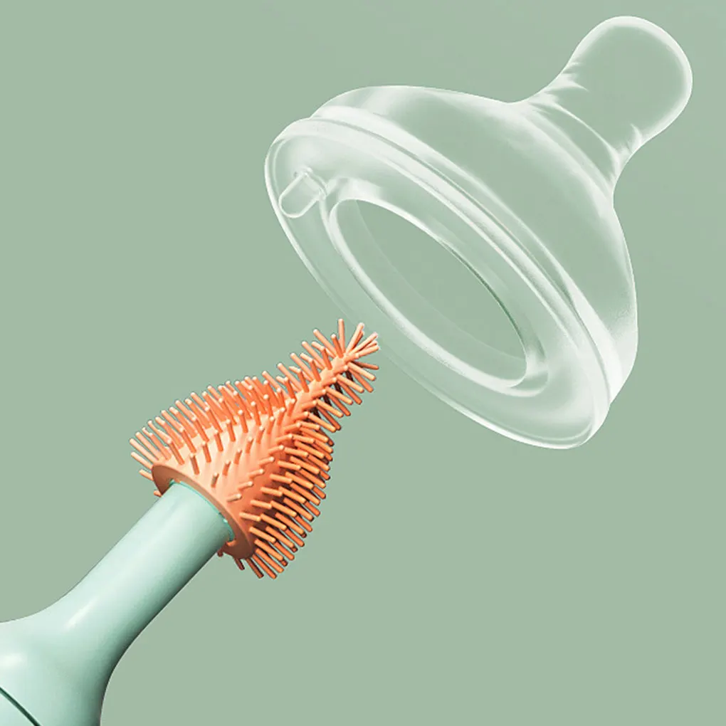 Portable 3-in-1 Electric Silicone Bottle Brush Cleaner Set