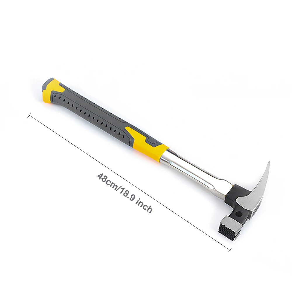 BAIHU Hammer High Carbon Steel Multifunction Non-slip Shockproof Hammer Hand Tool Magnetic Claw for Woodworking claw hammer