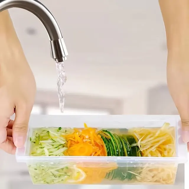 5-In-1 Multifunctional Vegetable Chopper & Slicer - Durable Abs, Perfect For Outdoor Cooking 5