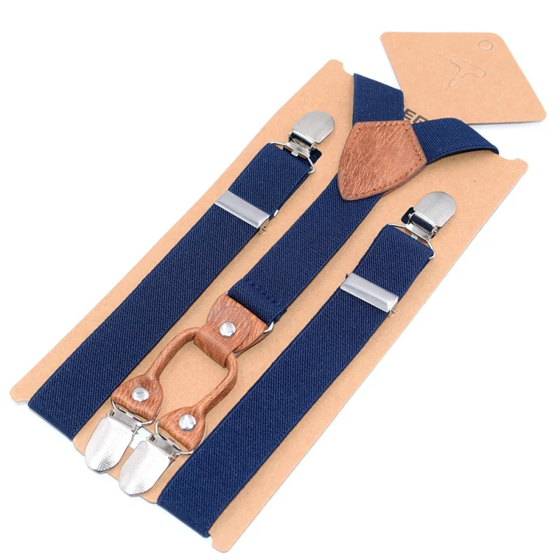 2.5 X 75cm Kids Elastic Leather Suspenders Braces Children Adjustable Straps for Party Suit Skirt  Harajuku Goth Accessories