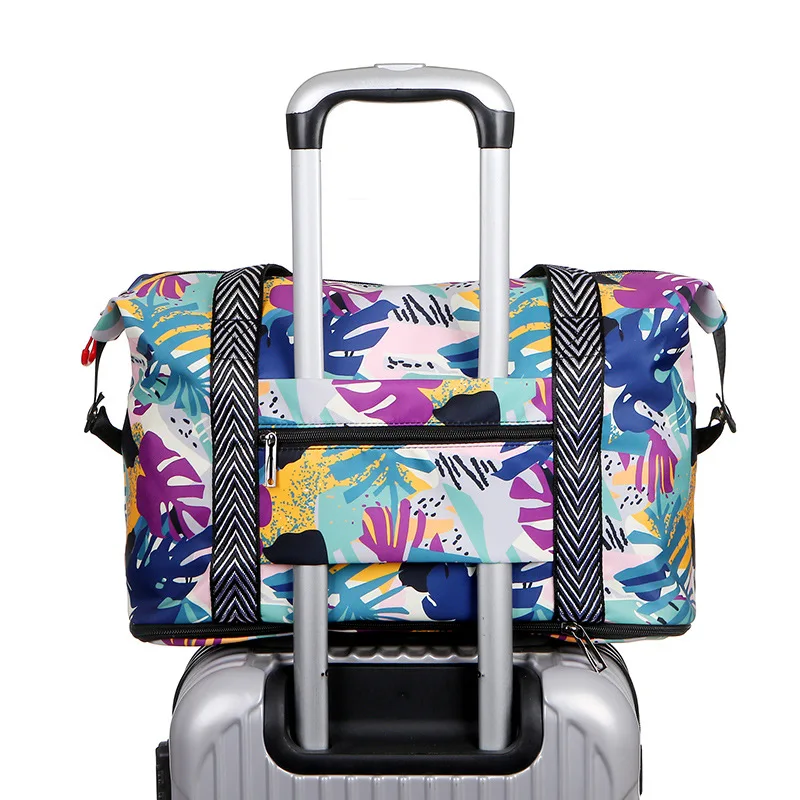 High Quality Travel Retractable Large Capacity Handbag Luxury Designer Bags Women\'s Trendy Fashion Sports Shoulder Luggage Bag