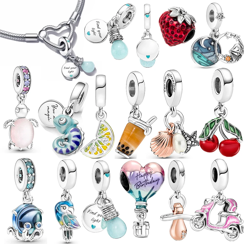 2022 New Baby Gift 925 Sterling Silver Baby Pacifier Dangle Charm Fit