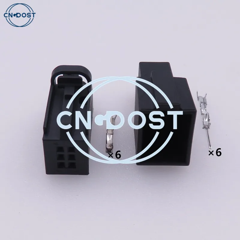 

1 Set 6 Pin Automobile Tire Pressure Alarm Wiring Connector For VW Audi 1534121-1 4D0971636 1534121-1 4D0971636