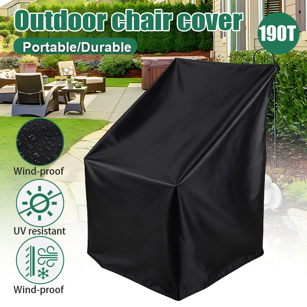Premium Black Waterproof Outdoor Furniture Protector Cover