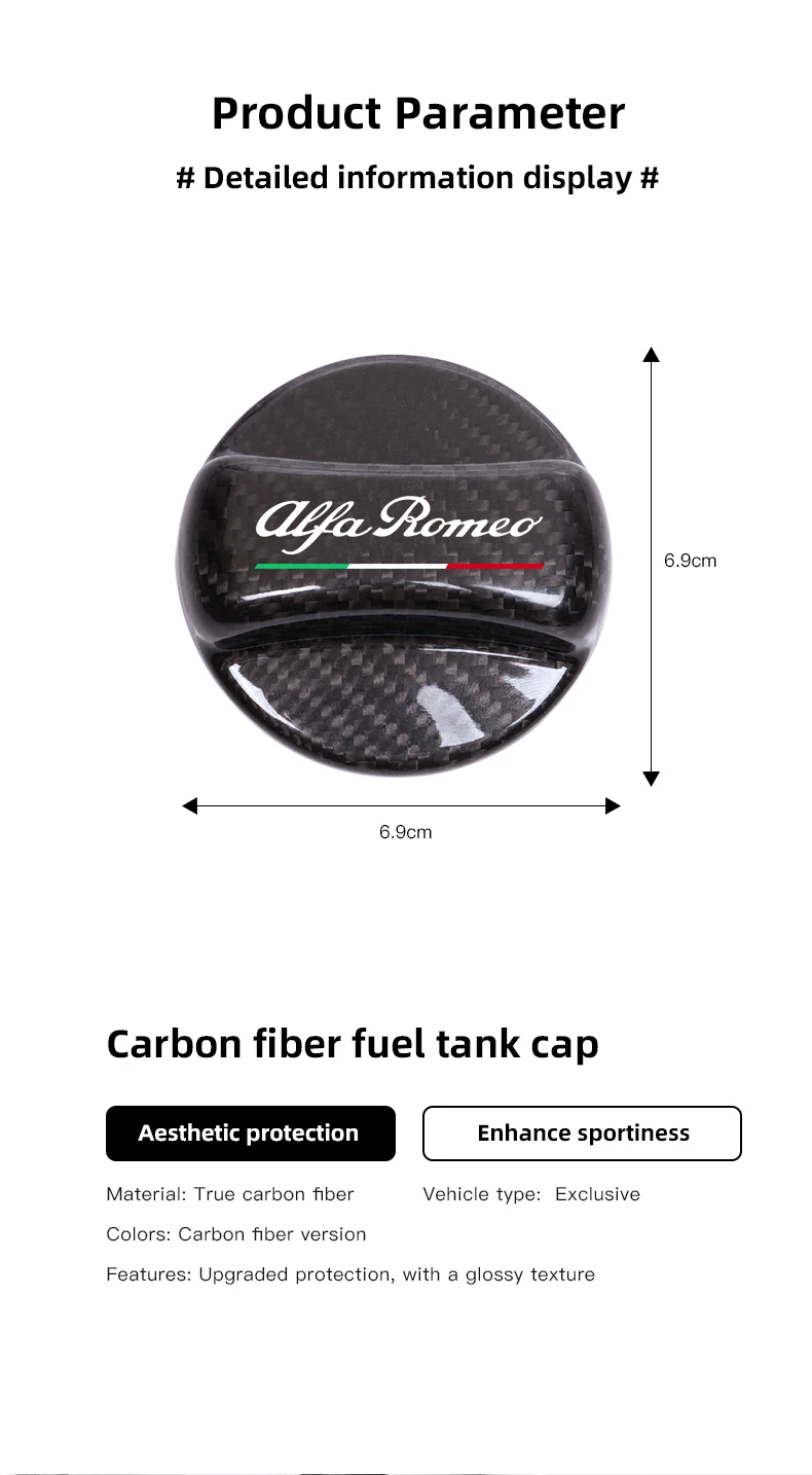 Carbon Fiber Tankdop Accessoire Afbeelding 6