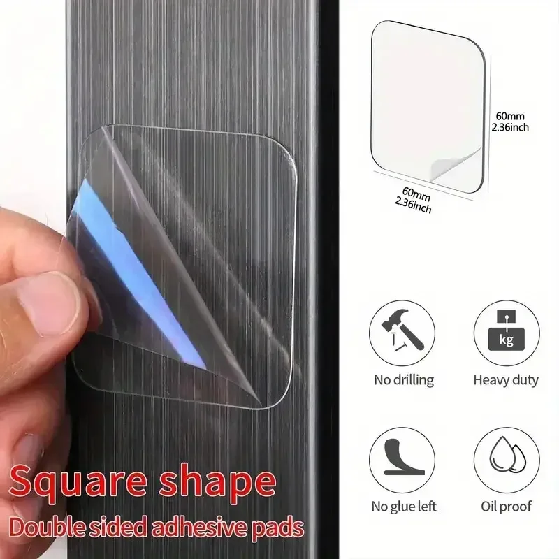Heavy-Duty Transparent Nano Tape - 50pcs Strong Double-Sided Adhesive, Removable & Residue-Free for Versatile Use in Home, Car, and DIY Projects