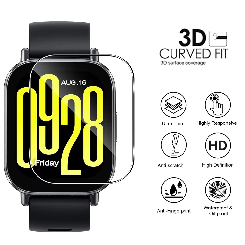 Redmi Watch 5 Active/5 Lite용 강화 유리 필름 스마트워치 액세서리 HD 유압식 Redmi Watch5 active 스크린 보호 필름