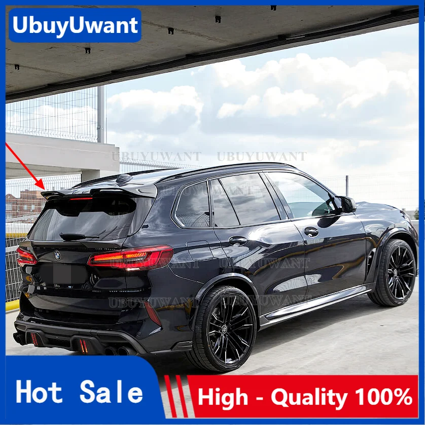 Car Accessories Real Carbon Fiber Material Rear Boot Trunk Wing Rear Roof  Spoiler For BMW X5M F95 SUV 2019 2020 2021 2022