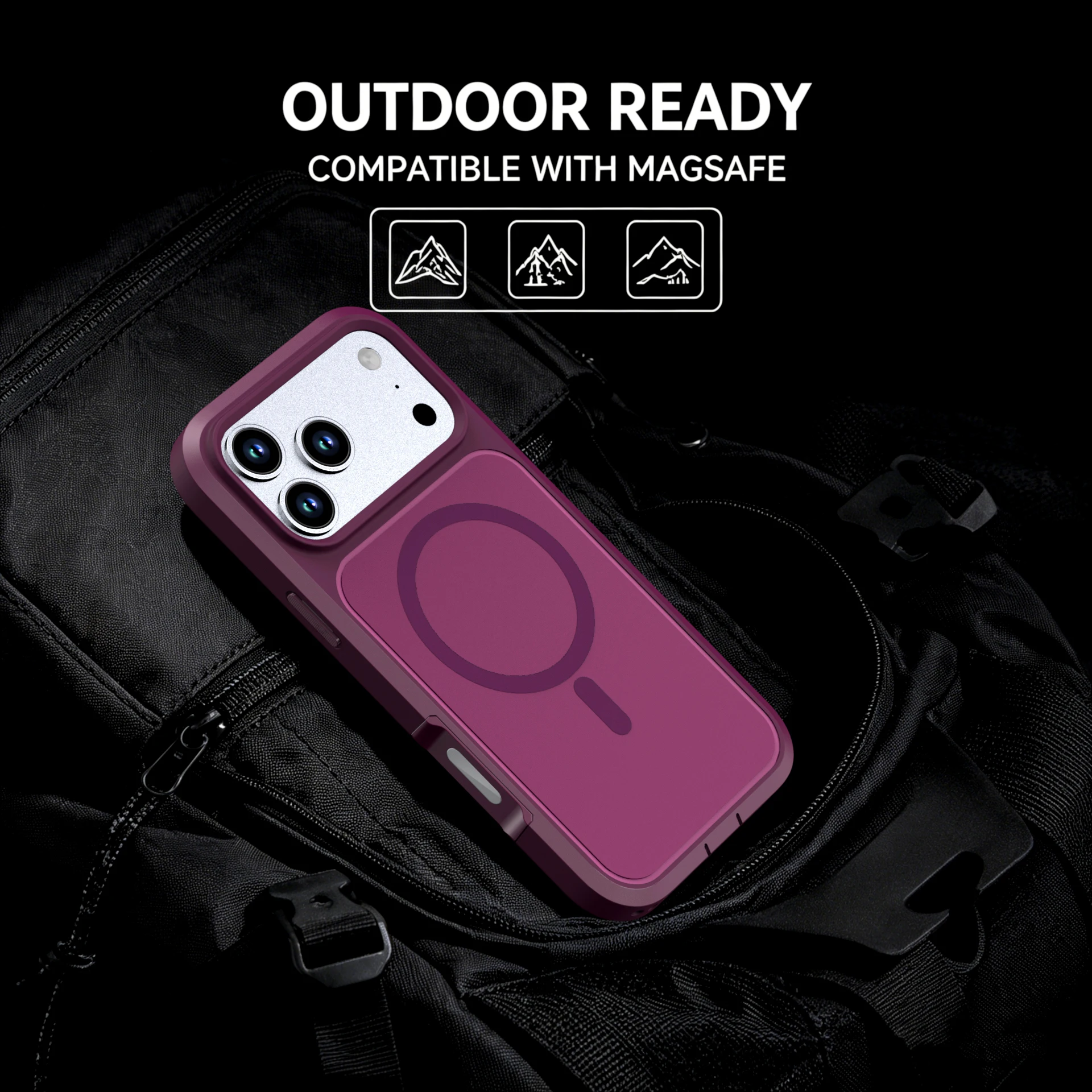 Ultimate Dual Layer Heavy Duty Armor Magnetic Charger Case - Military Grade Shockproof Full Cover