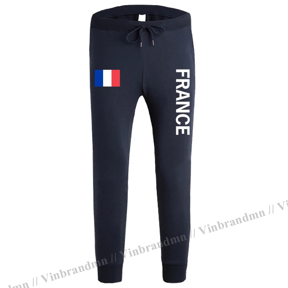 

France French Republic FRA mens pants joggers jumpsuit sweatpants track sweat fitness tactical casual nation country NEW Sports