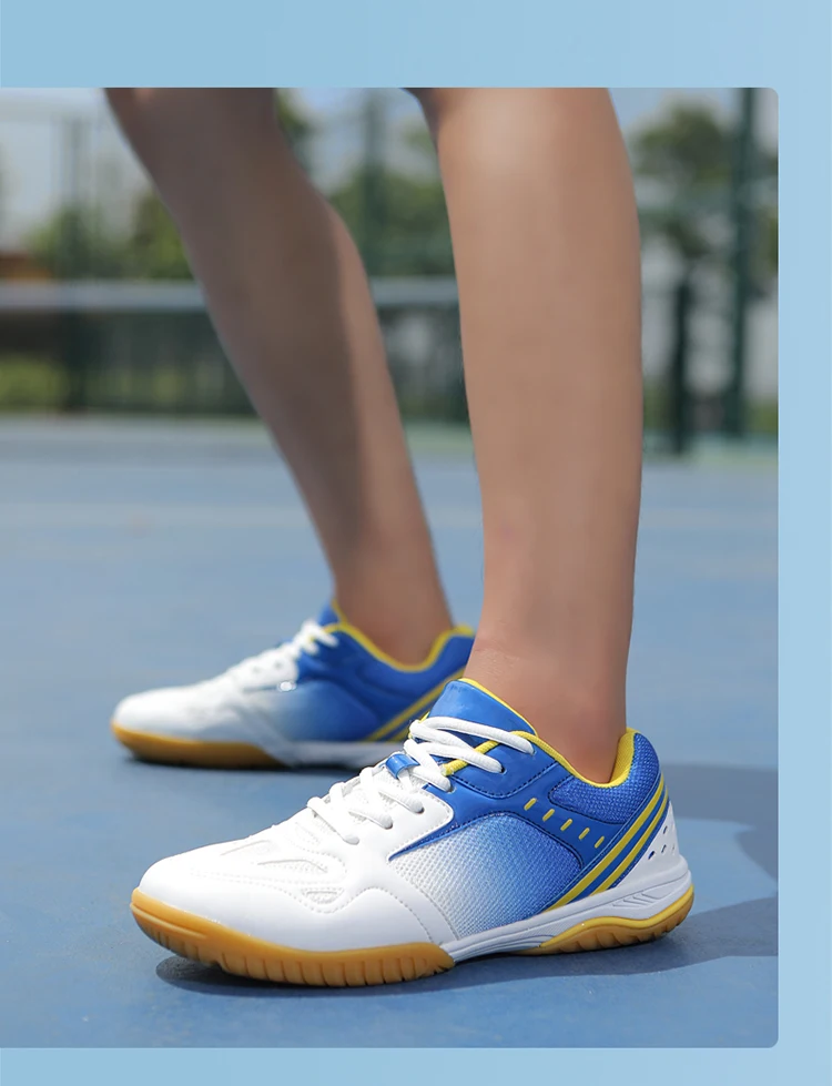 Description Picture 3 of itemUnisex Trendy Professional Volleyball Badminton Tennis Shoes Comfy Non Slip Durable Lace Up Rubber Sole Couple shoes Sneakers