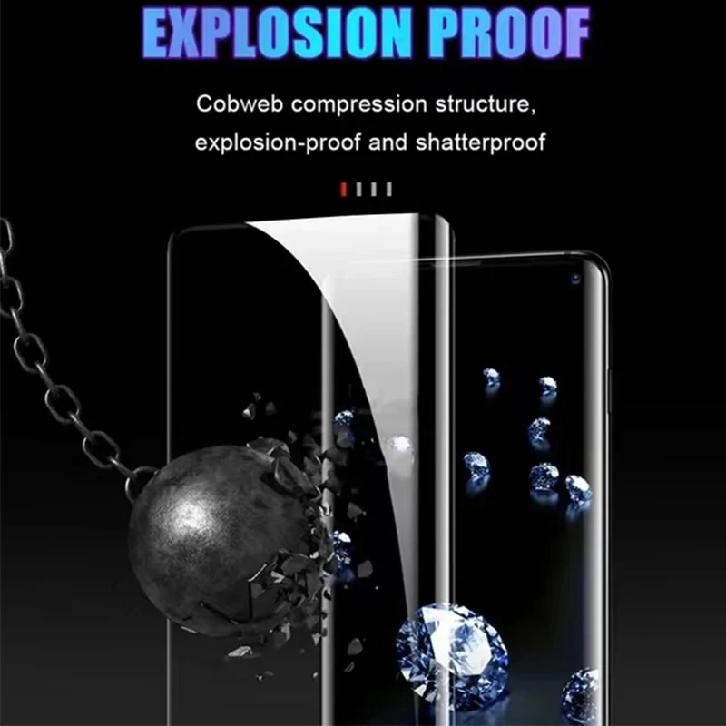 Vivo S18 V30 프로 V30E X100S 프로 X100 울트라 스크린 보호대, 3D 곡선 풀 글루 UV 강화 유리, S19 프로 Y200 프로 유리용