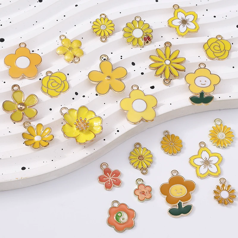 240 Blumen-Perlenkappen Aus Acryl, 10,5 Mm – Bunte Endkappen Für Armbänder, Ohrringe & DIY – 6 Farben