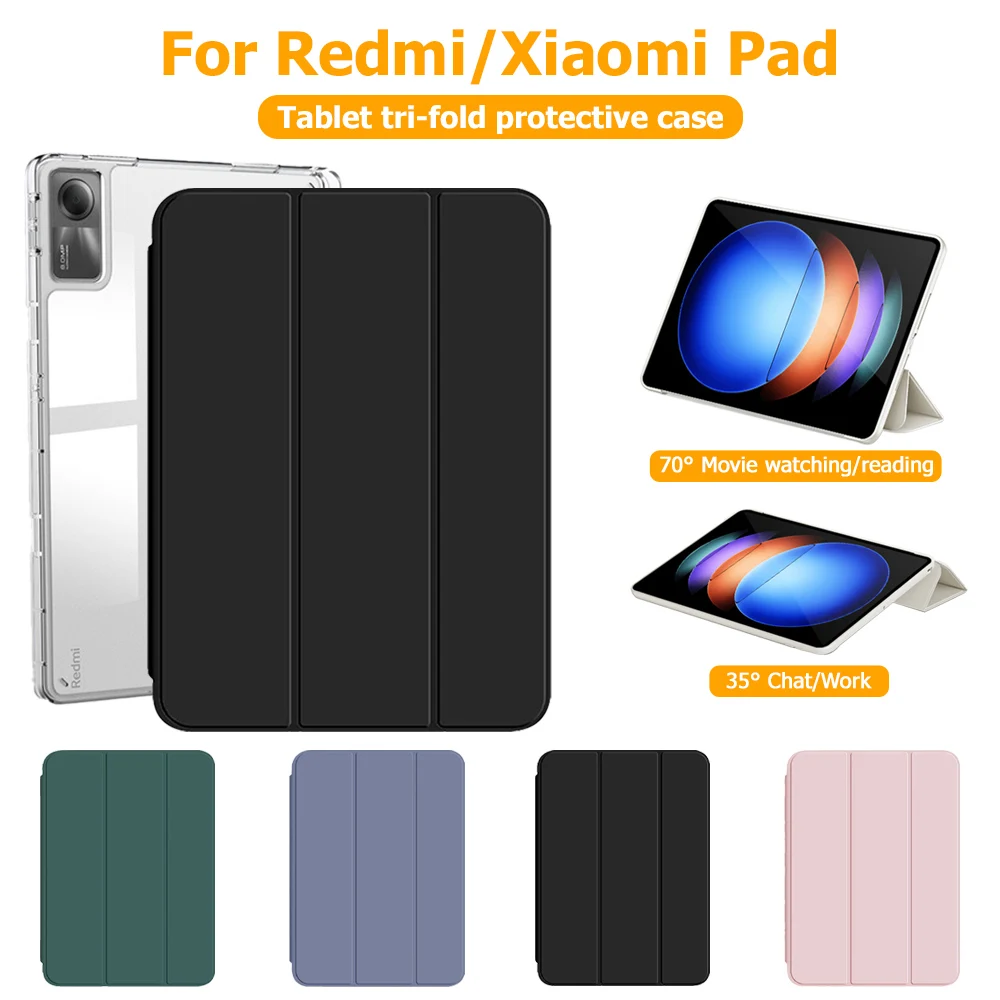 Premium Tri-fold Tablet Case with Folding Stand and Protective Cover