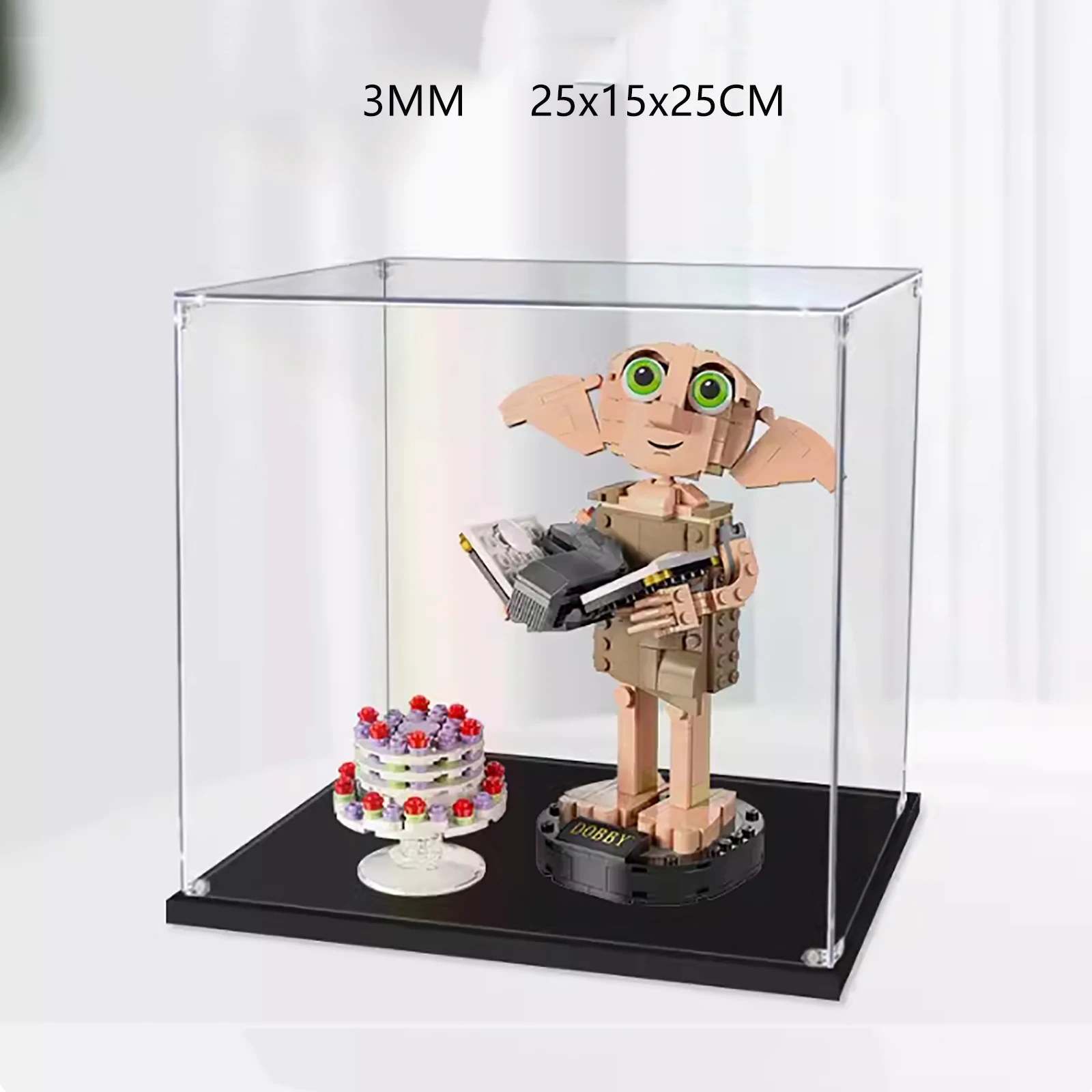 

Acrylic Display Case Compatible with Lego 76421 Elf Model，Dustproof Display Box, Transparent Box (Only Case, No Model)