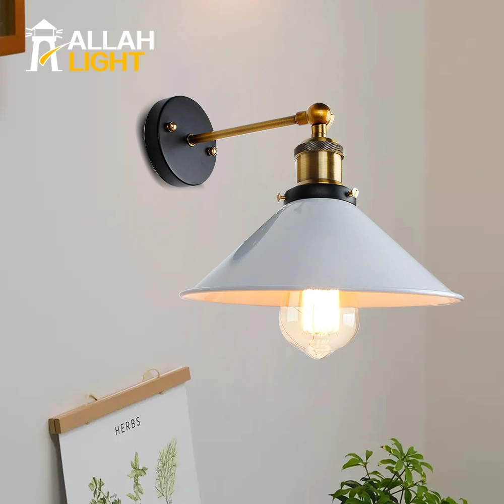 

Wall Light Sconces Vintage Industrial Wall Mounted Light Reading Light Fixtures for Bedside Bedroom Doorway,110V-220V E27 Base