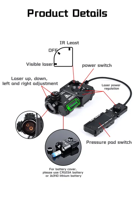 Accessoires Airsoft PERST-4 Laser Sight DulWeapon html Lumière