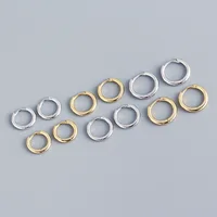 2PCS Tiny Stainless Steel Huggie Small Hoop Earrings For Women Round Circle Punk Unisex Rock Earring Cartilage Piercing Jewelry - Image 5