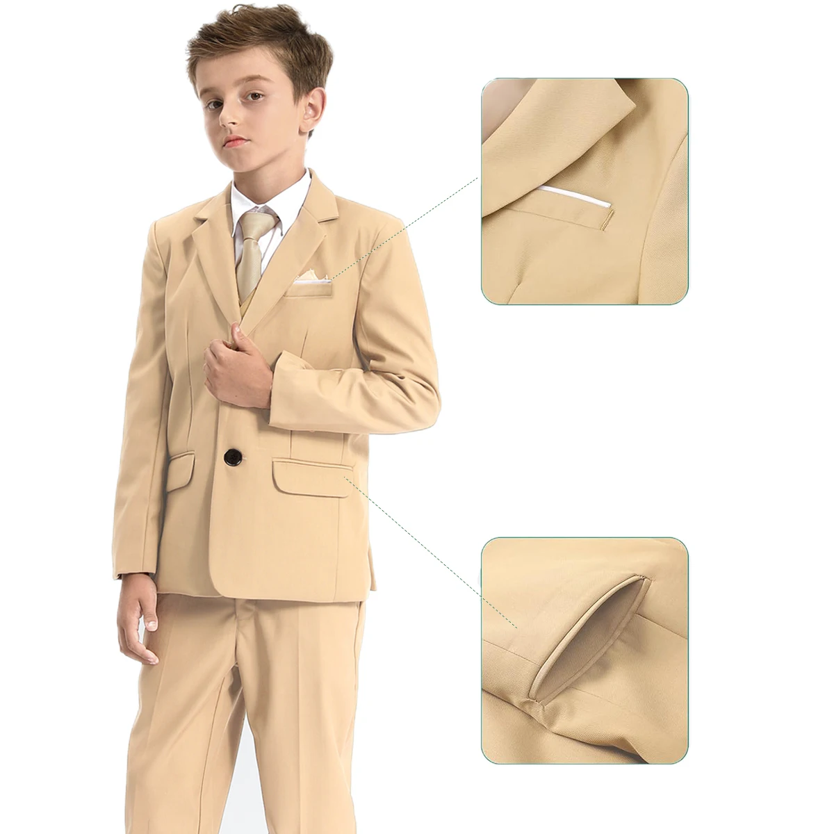 Kids Blazer Boys Easter Outfit Wedding Suit Formal Solid Jacket Teenager Gentleman Birthday Party Gift Performance Clothing Set boys suits