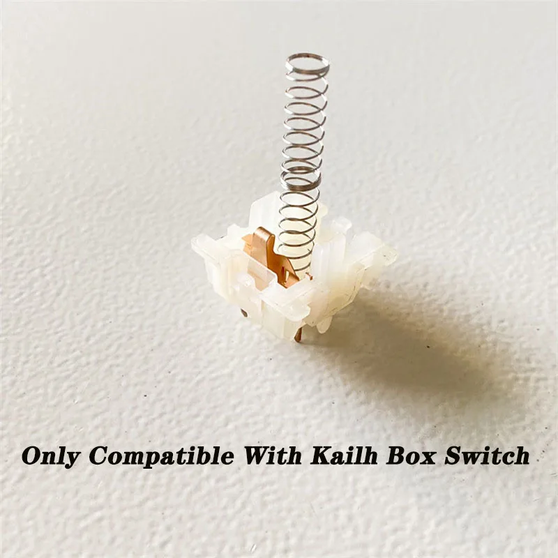 100Pcs 2 단계 Kailh 박스 스위치 스프링 사용자 정의 게이머 스테인레스 스틸 긴 축 스프링 28g 37g 45g 박스 블루 레드 옥 네이비 브라운