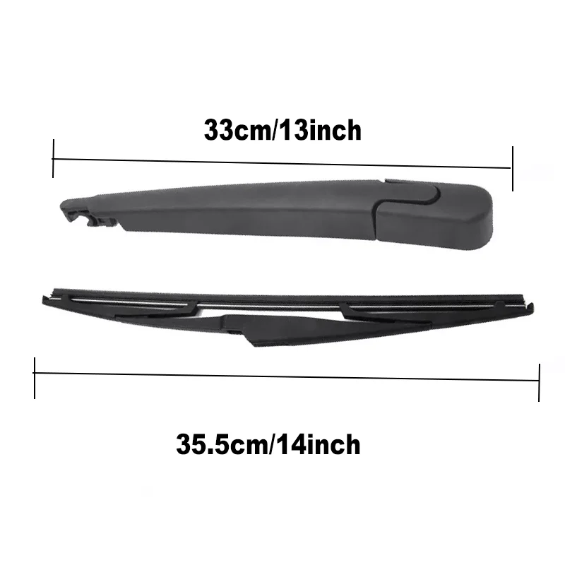 360mm 14'' Rear Windshield Wiper Blade Arm Set for Hyundai Veracruz ix55 2006-2007 2009 2012 Rear Windshield wiper 3