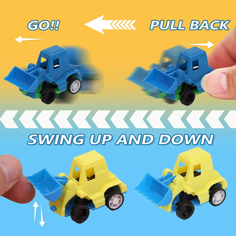 12/30pcs Pull Back Cars Kids Birthday Party Favors Trucks Vehicle Toys Goodie Pinata Filler Boy Girl Christmas Gift School Prize