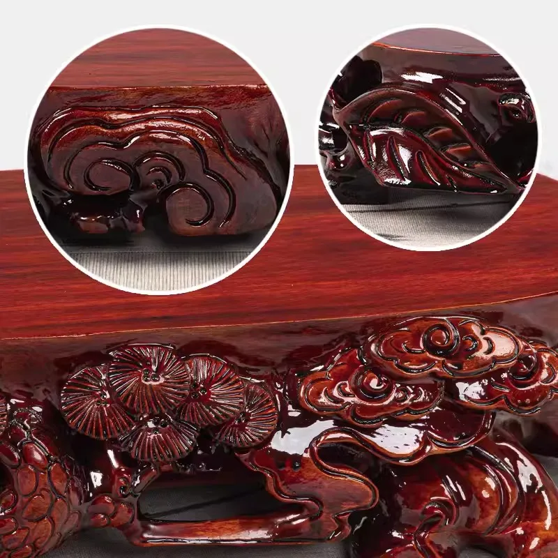 Solid Wood Root Carving Base, Stone Flower Pot, Buddha Statue, Jade, Fish Tank, Vase Decoration, Wooden Base Bracket