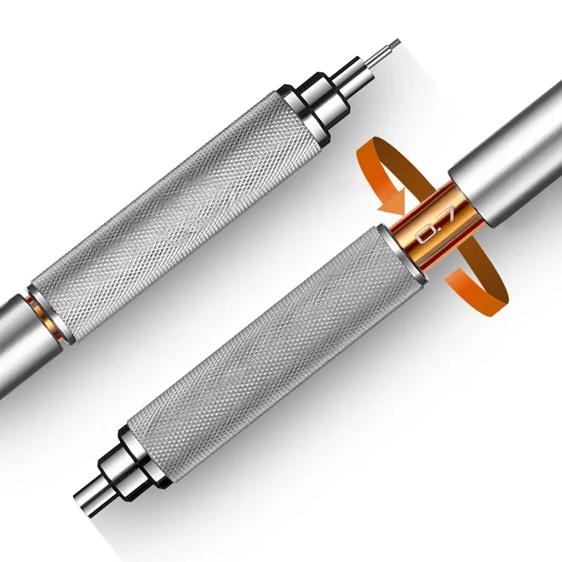 Uni Shift Mechanical Pencils 0.3/0.5/0.7/0.9 mm Retractable Tip Low Gravity Center Graphics Design M5-1010 For School 6