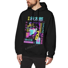 

Fashion Jojo Bizarre Adventure Vaporwave Aesthetic Jotaro Kujo Hoodie Sweatshirts Harajuku clothes 100% Cotton Streetwear