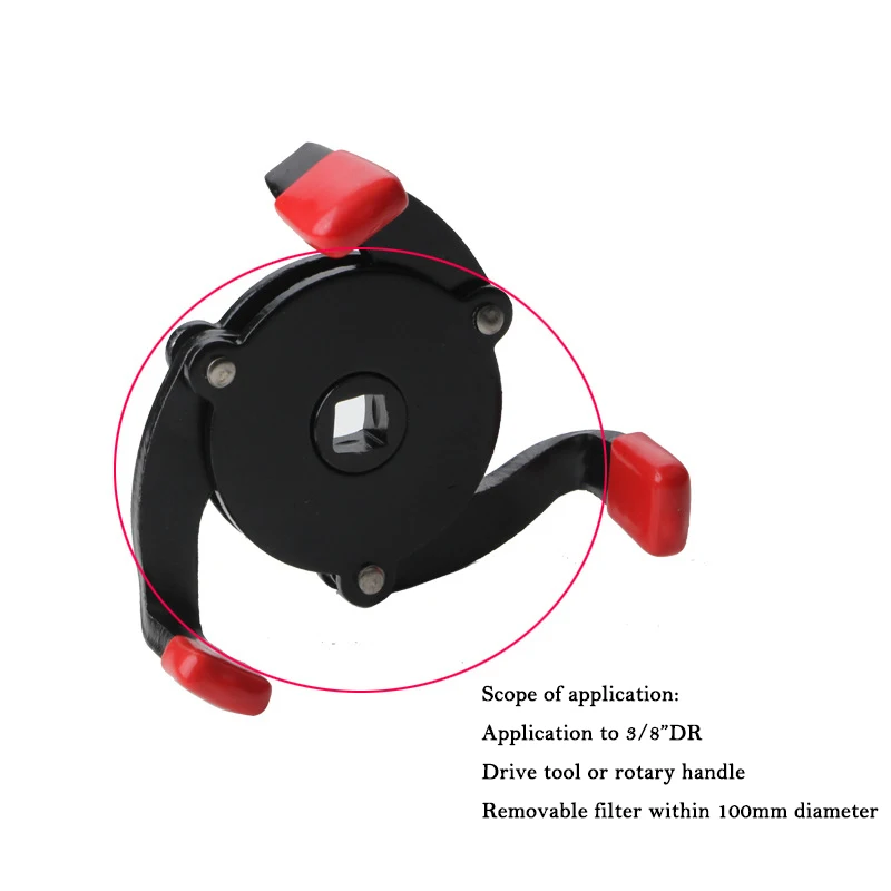 Universal 3 Jaw Oil Filter Remover Tool Cars Oil Filter Removal Tool Interface Special Tools Wrench