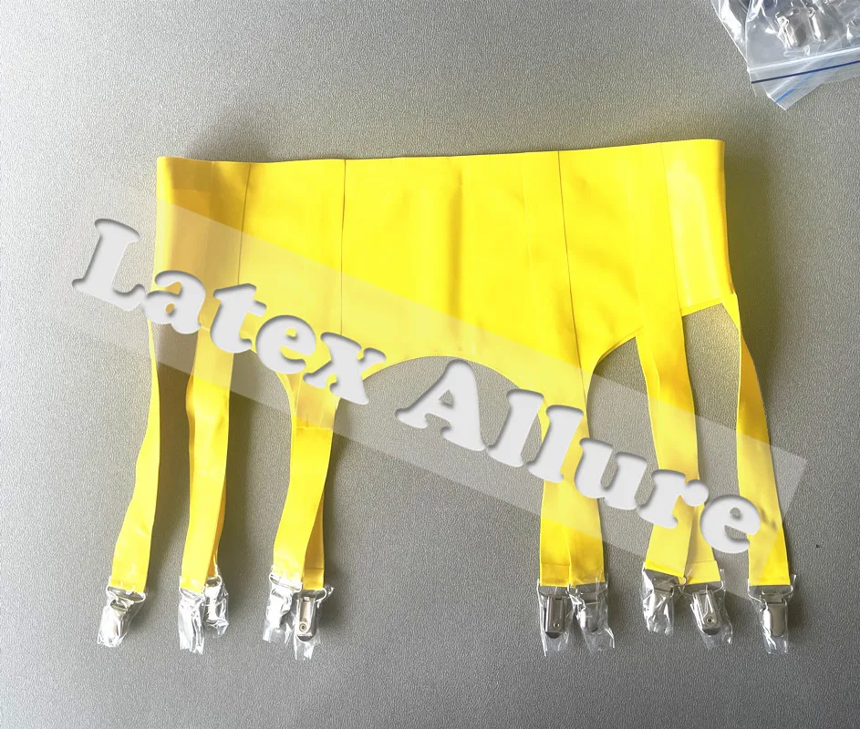 Latex Garter Latex Garter Gummi Rubber Suspender Garters For Stockings (no briefs, no stockings)