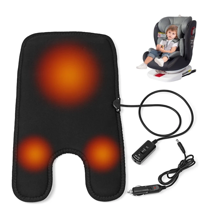 

Heated Car Cushion Cover Heater Pad Warmer For Kid Baby Children HeatingPad