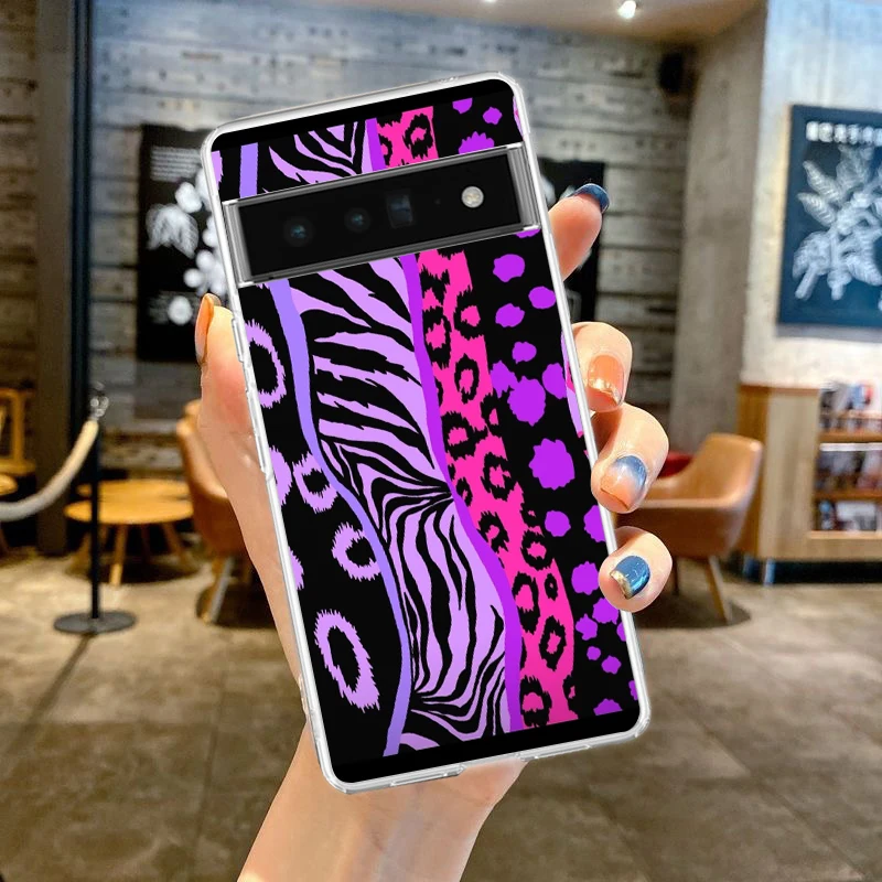 Leopard Print Soft TPU Clear Phone Case Cover