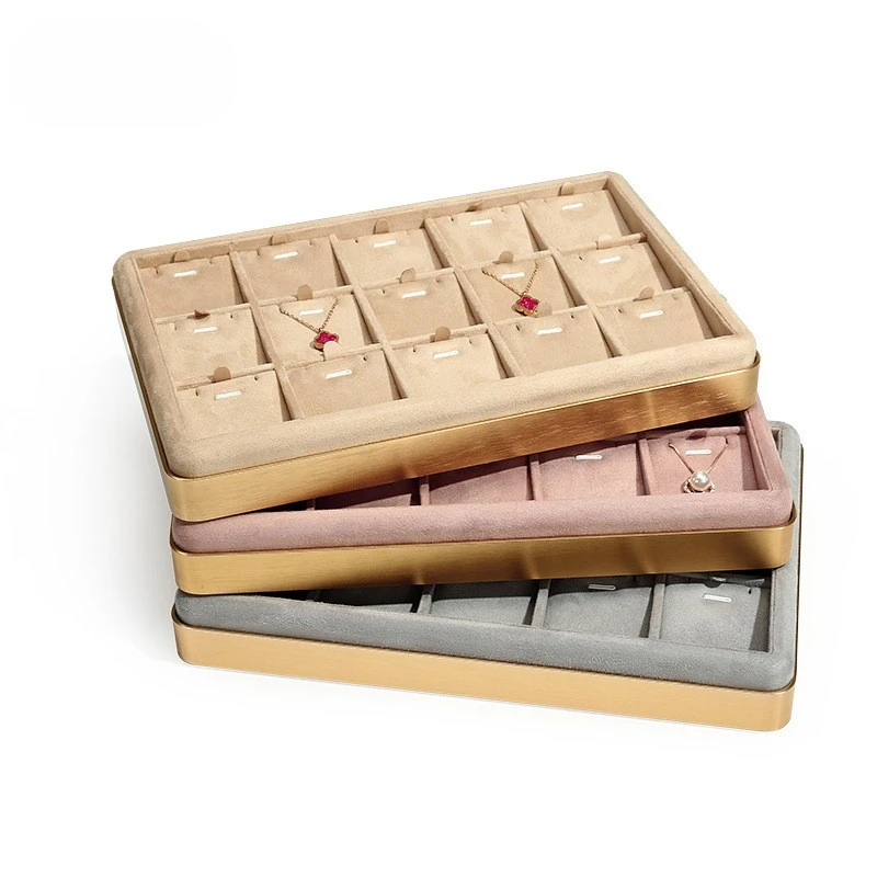 Free Shipping jewelry prop tray multi-color metal jewelry tray display storage jewelry display