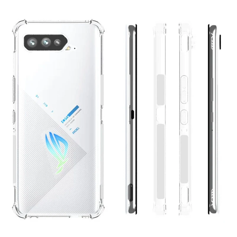Shockproof Clear Silicone TPU Phone Case with Air Cushion Technology