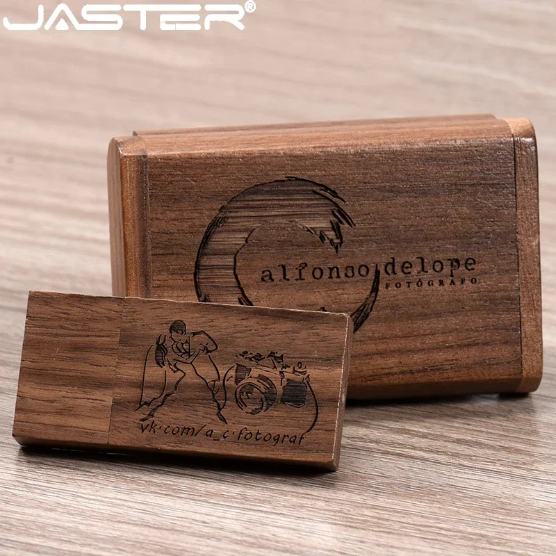 무료 맞춤형 로고 USB 플래시 드라이브 128GB 나무 상자 메모리 스틱 64GB 독창적인 선물 펜 드라이브 32GB 메이플 펜드라이브 Cle USB 스틱