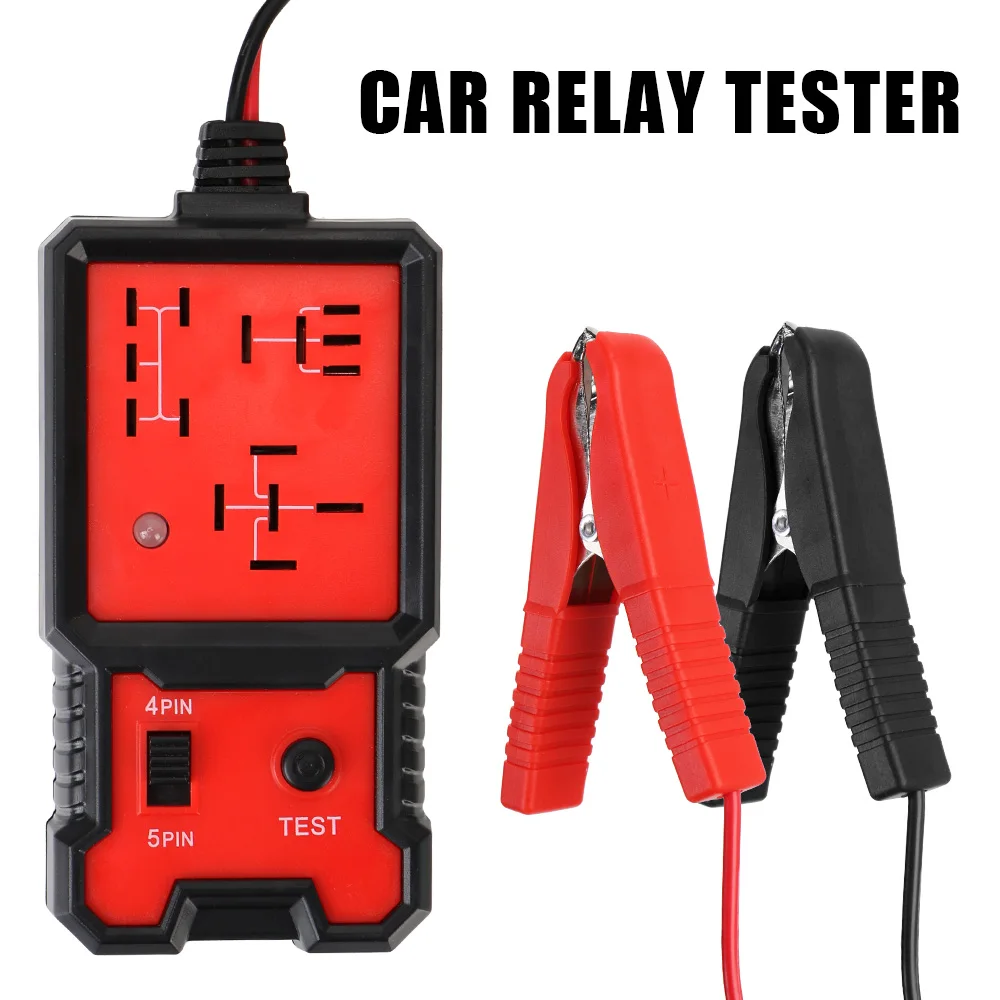 

Car Relay Tester Universal 12V Automotive Electronic Relay Tester LED Indicator Light Car Battery Checker Voltage Tester