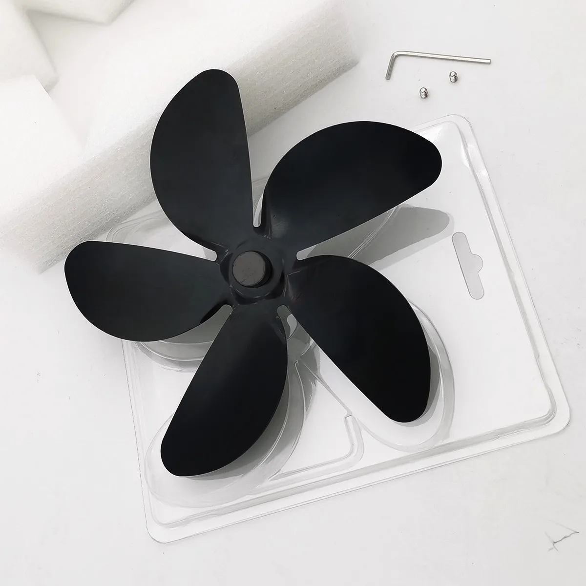 

4/5/6/Blade Aluminum Alloy Fireplace Fan Blade Powered Stove Fan Blade Fireplace Fan Accessories Log Wood Burner Spare Parts