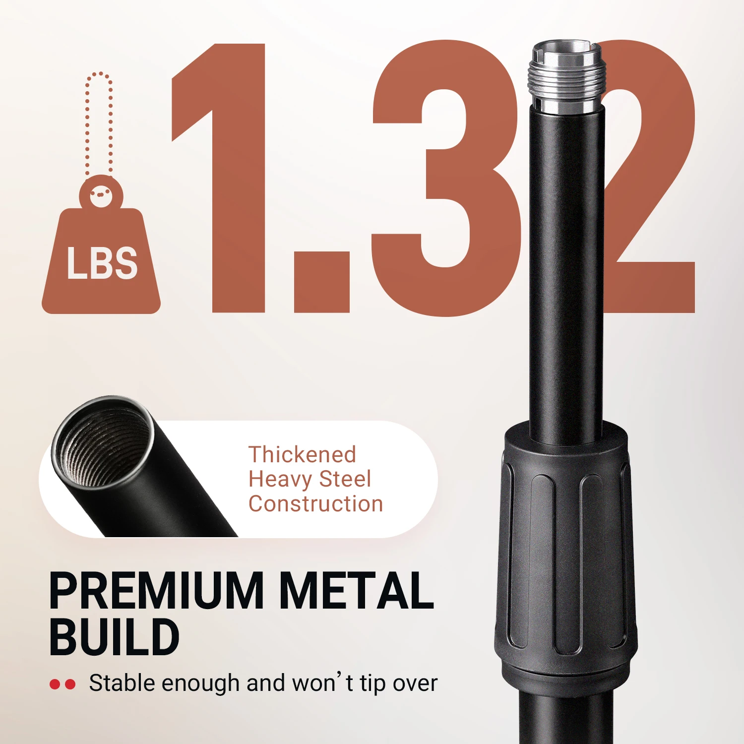 حامل ميكروفون معدني شديد التحمل من FIFINE BS1، حام...