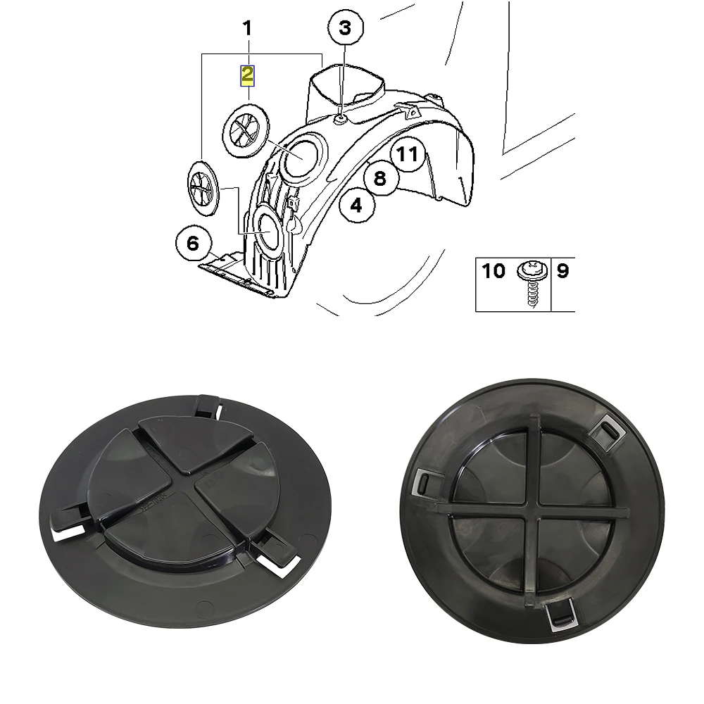 For MIni R55 R56 R58 R60 F55 F60 Front Wheel Mudguard Cover Inner Lining Headlight Bulb Cap For Bmw Mini Cooper