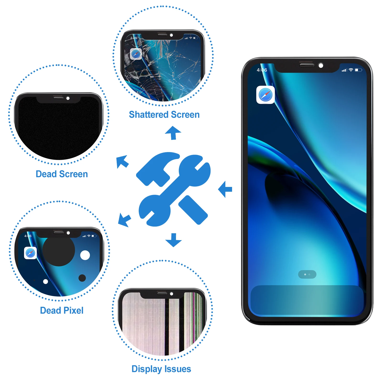 iPhone XR 画面　ディスプレイ iphone xr液晶パネルの通販