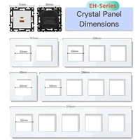 BSEED ZigBee Click Switch Modules Smart Light Switch Parts Glass Frame DIY Combination Wall Sockets USB Charge Key E-Series - Image 2