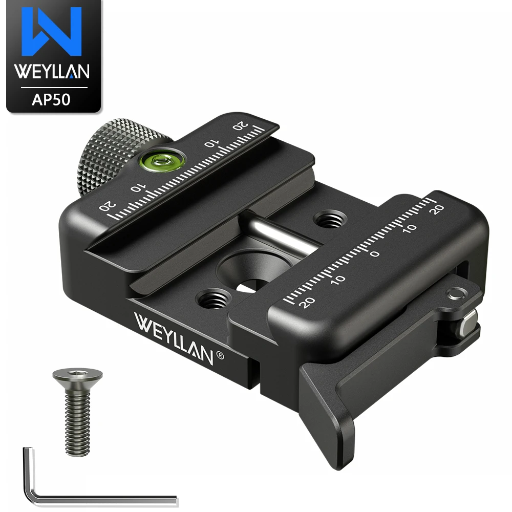 Camera Clamp Camera Tripod Adapter Tripod Adapter Mount Camera Mount Plate WEYLLAN Quick Release Clamp Arca Swiss Clamp for Tripod Ball Head Quick Release Plate Arca Swiss Dovetail to Picatinny Adapter