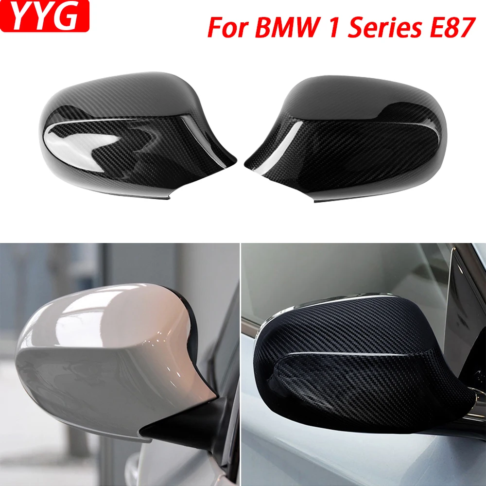 

For BMW 1 Series E87 2010-2011 Real Dry Carbon Fiber Rearview Mirror Cover Decorative Car Decoration Retrofitting Accessories