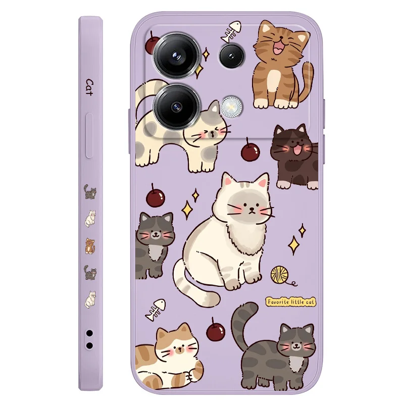 Adorable Feline-Themed Silicone Phone Case