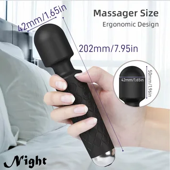 G-spot stimulation wireless dildo AV vibrator magic wand for women's Clitoral stimulator USB charging into sex toy big cock 18 6