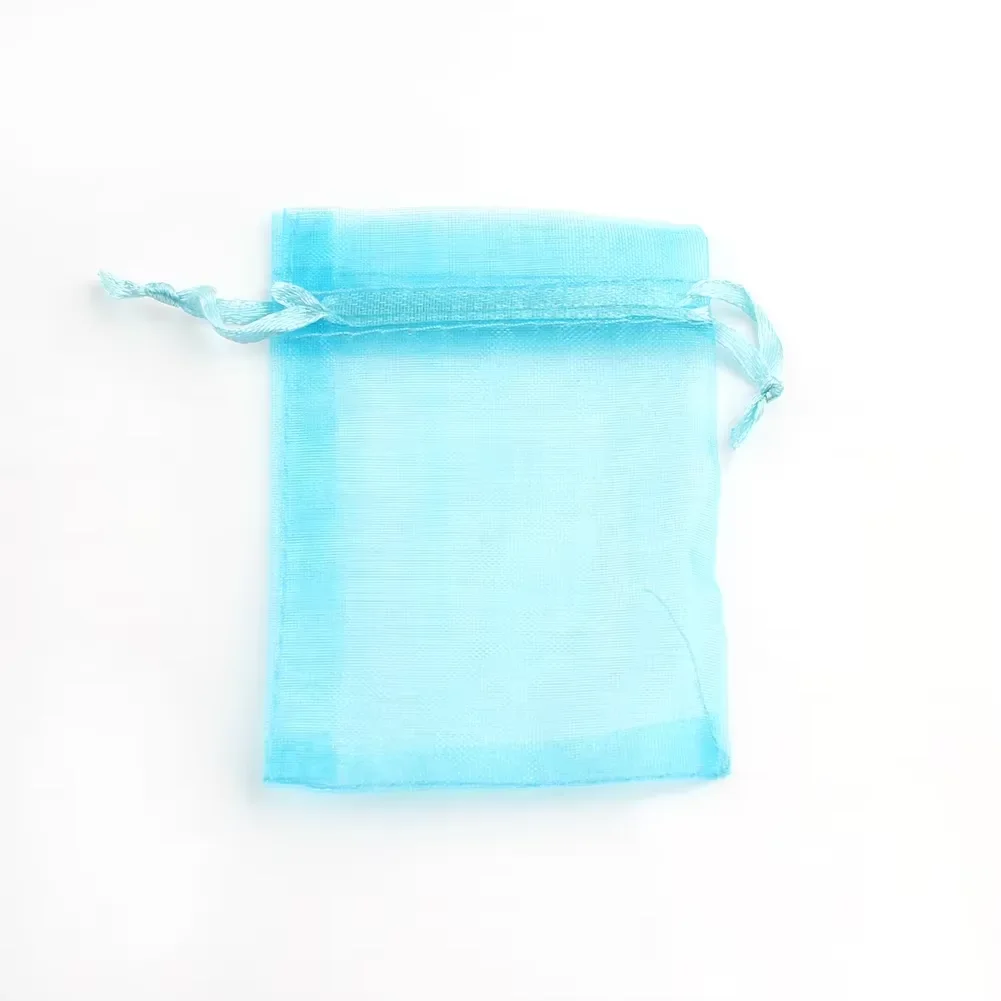 100 teile/los Mehrfarbige Schmuck Verpackung Tasche 5*7 7*9 9*12 10*15 cm Organza Beutel geschenk Lagerung Hochzeit Kordelzug Beutel Großhandel – Detail 8